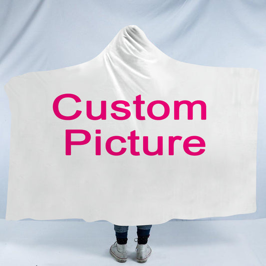 Create Your Own Custom Picture Hooded Blanket