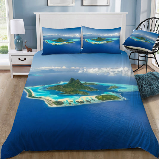 Mo`orea Island Tahiti Duvet / Doona Cover and 2 Pillow Slips