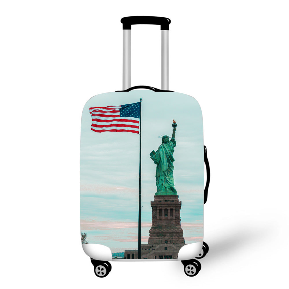 Statue of Liberty and Flag Baggage Cover