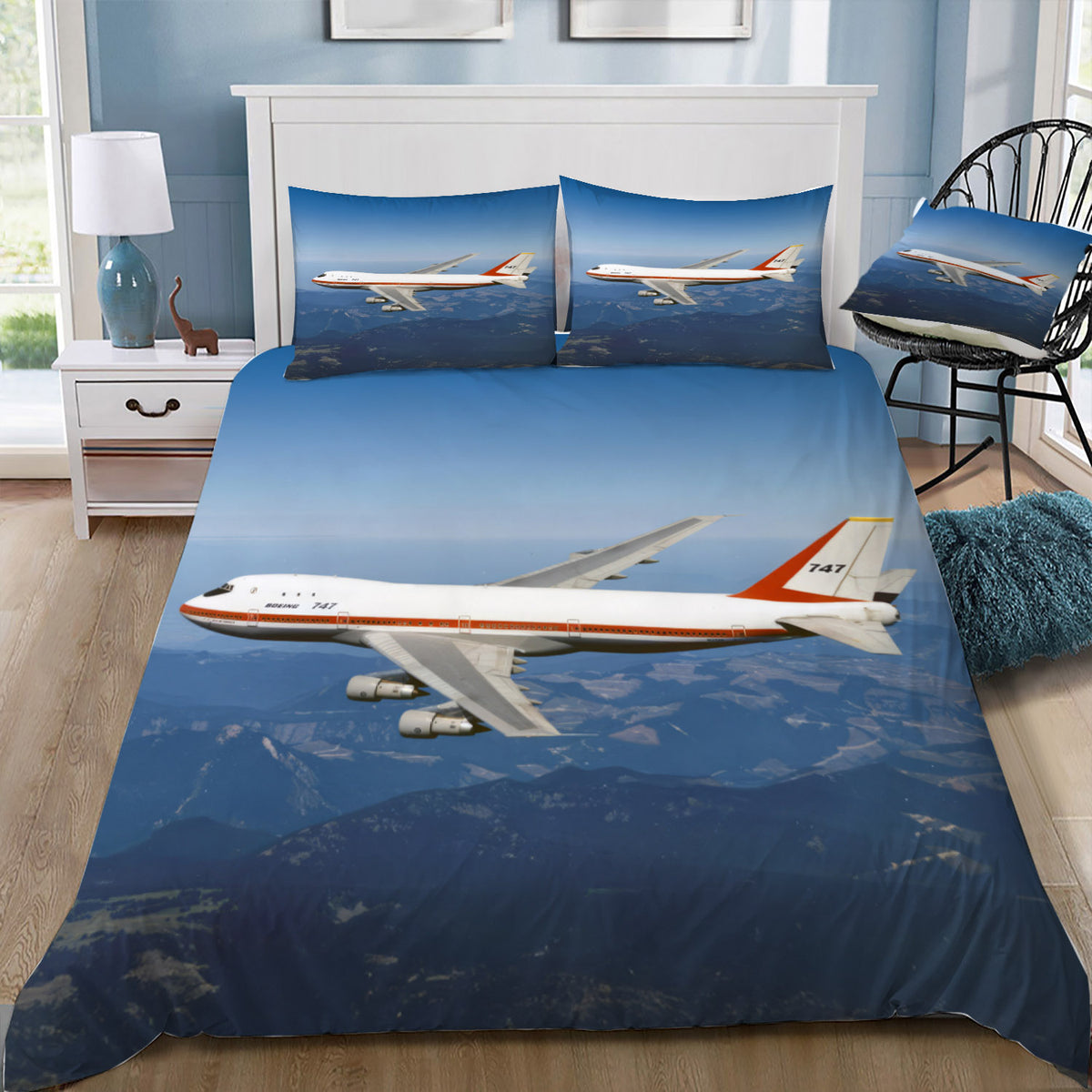 Boeing Livery 747-100 Doona / Duvet Cover and 2 Pillow Slips