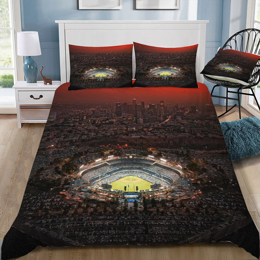 Los Angeles Dodgers Baseball Stadium Duvet / Doona Cover and 2 Pillow Slips