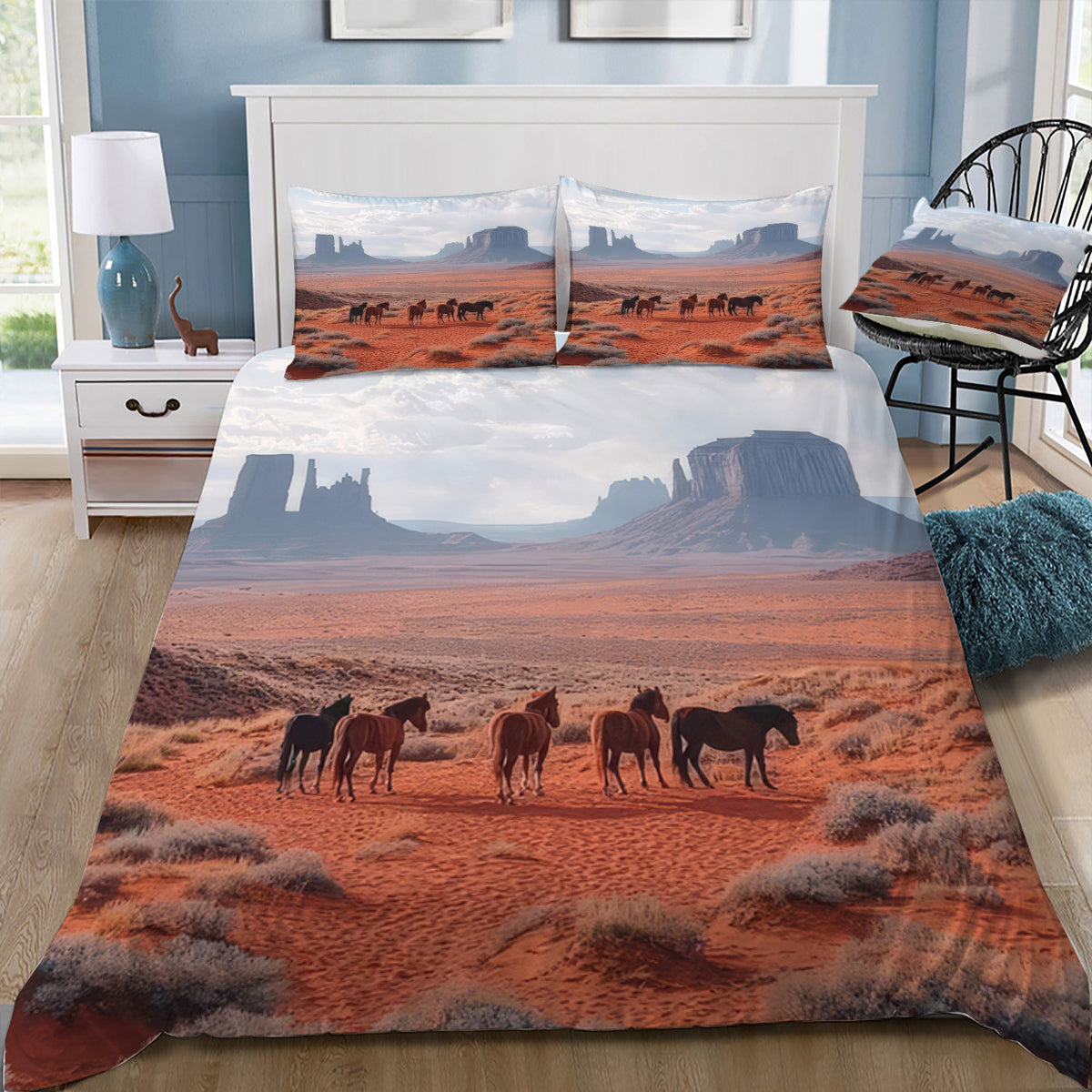 Americas Wild West 2 Duvet / Doona Cover and 2 Pillow Slips