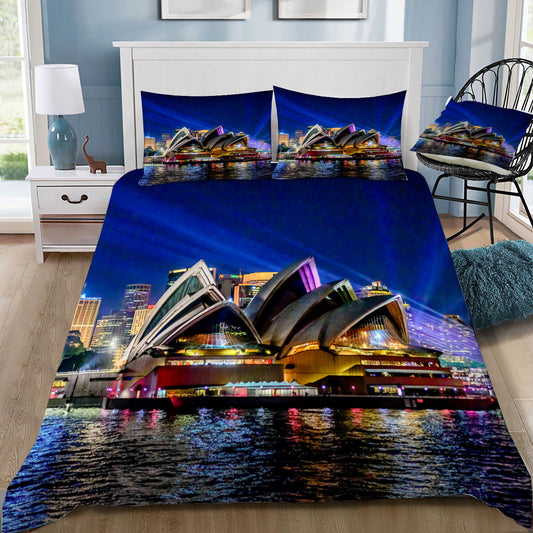 Sydney Opera House Duvet / Doona Cover and 2 Pillow Slips