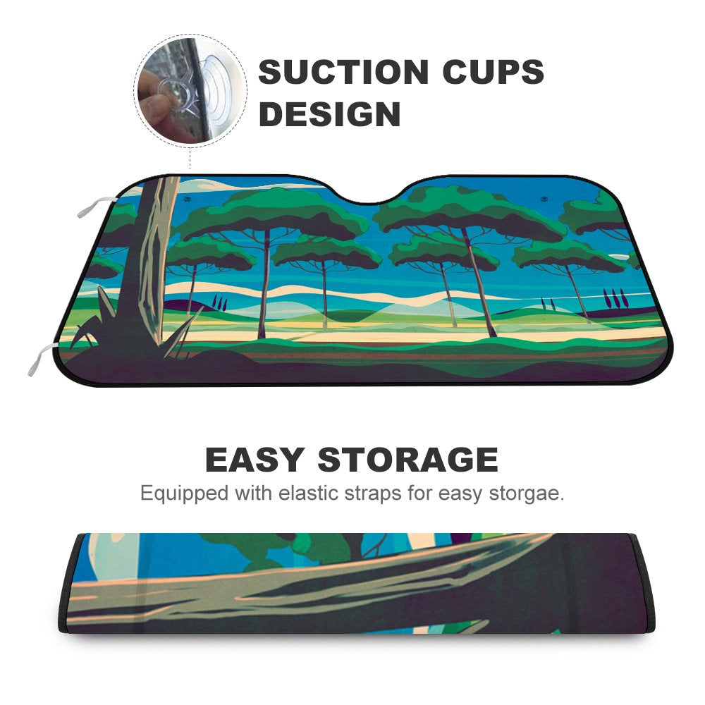 Custom Windscreen Sunshade For Cars & Trucks