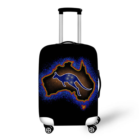 Australia Map & Kangaroo Baggage Cover