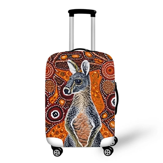 Aboriginal Wallaby Print Baggage Cover