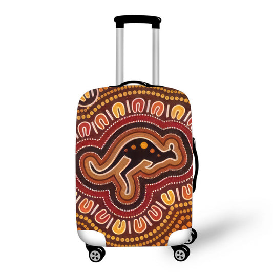 Aboriginal Kangaroo Print Baggage Cover