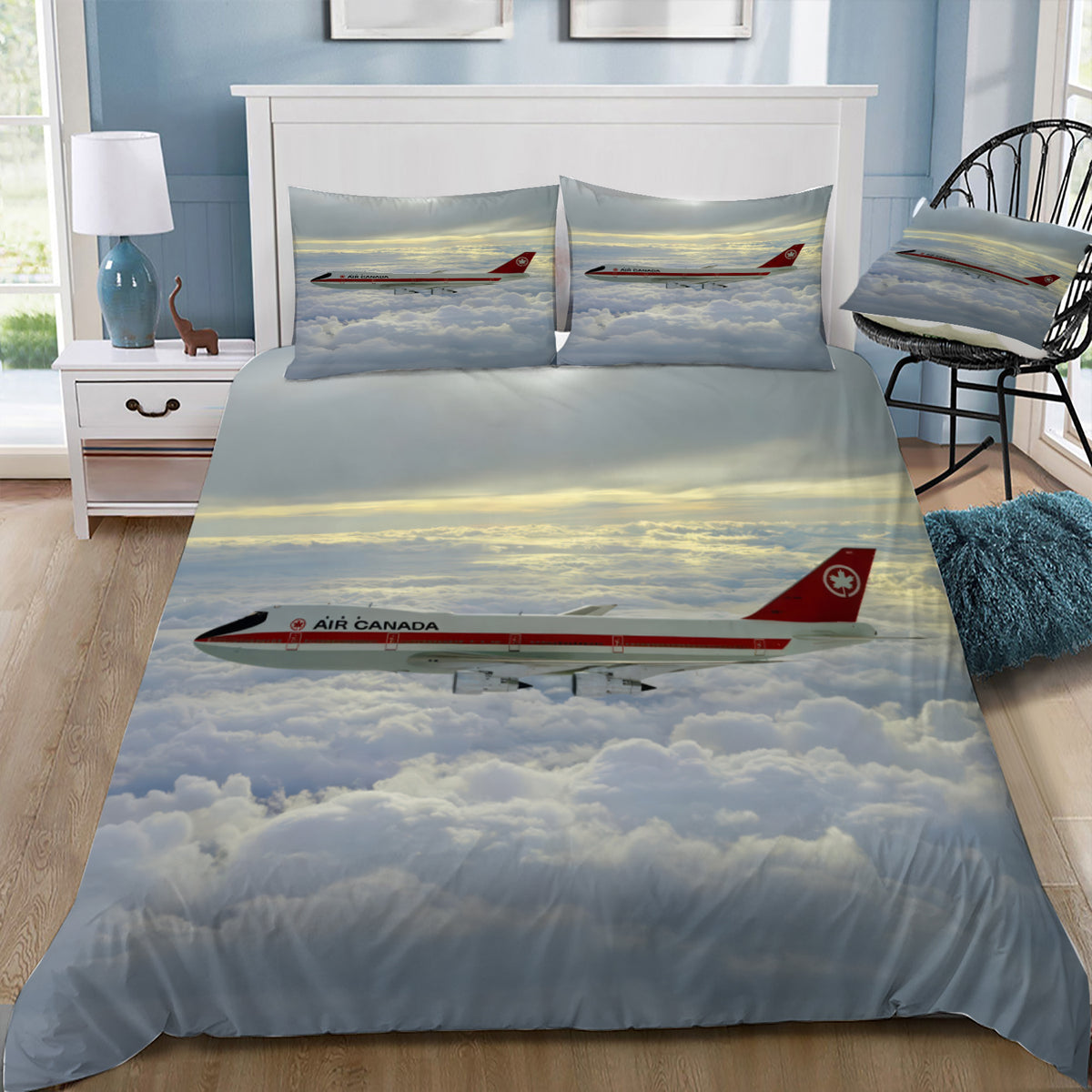 Air Canada 747 Doona / Duvet Cover and 2 Pillow Slips