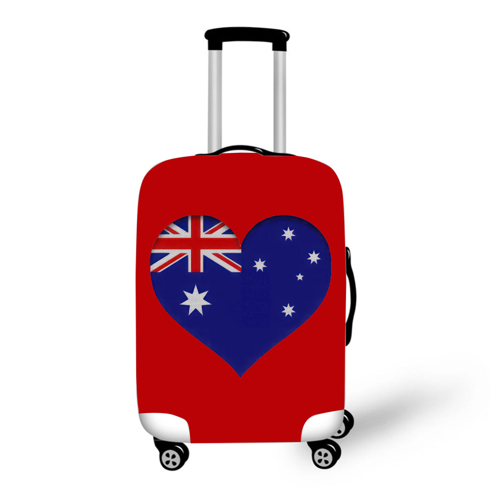 Australia Heart Flag Red Baggage Cover