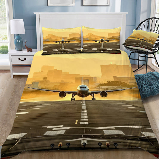 Plane Preparing for Take Off Doona / Duvet Cover and 2 Pillow Slips