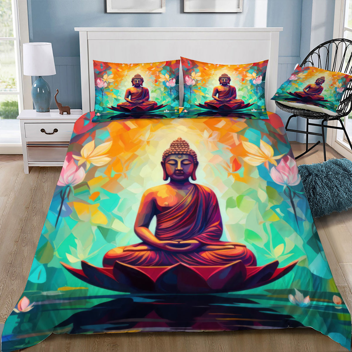 Buddha No.2 Duvet / Doona Cover and 2 Pillow Slips