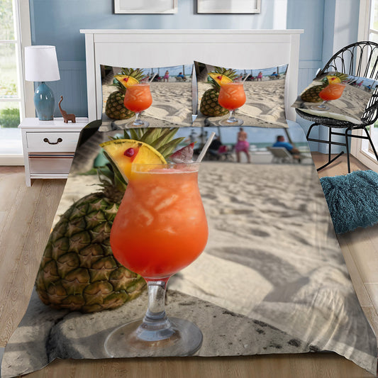 Cocktail on a Beach Duvet / Doona Cover and 2 Pillow Slips
