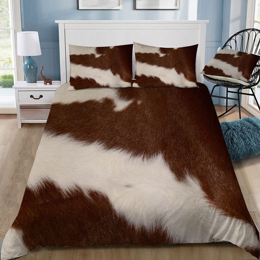 Cowhide Pattern Print Duvet / Doona Cover and 2 Pillow Slips