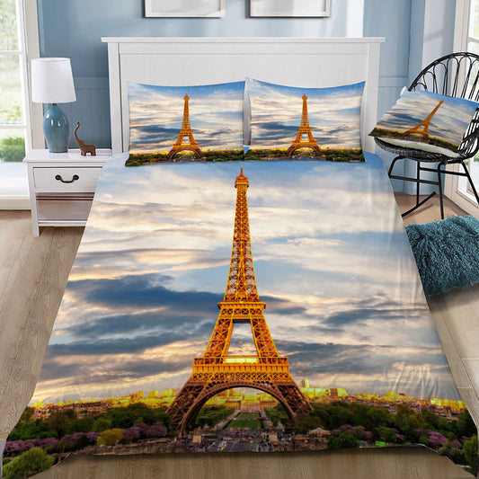 Eiffel Tower Paris Duvet / Doona Cover and 2 Pillow Slips