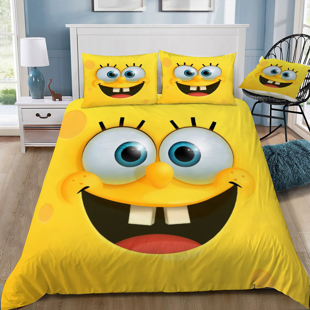 Happy Face Duvet / Doona Cover and 2 Pillow Slips