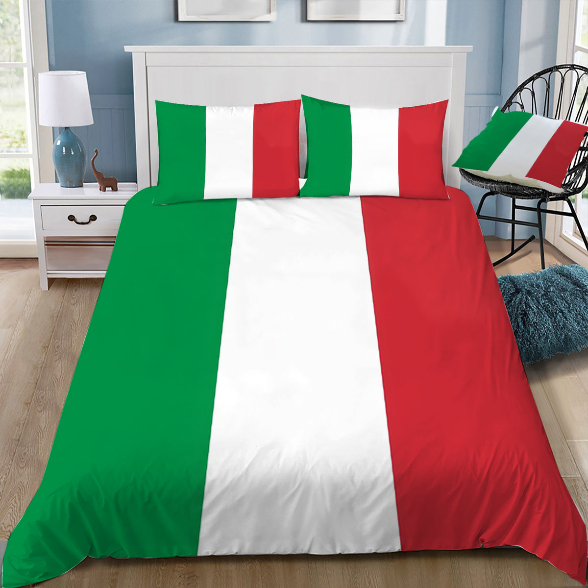 Italy National Flag Duvet / Doona Cover and 2 Pillow Slips
