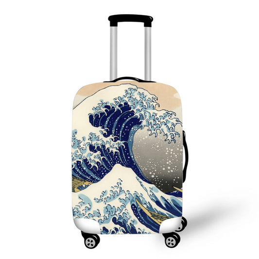 Japanese Waves Baggage Cover