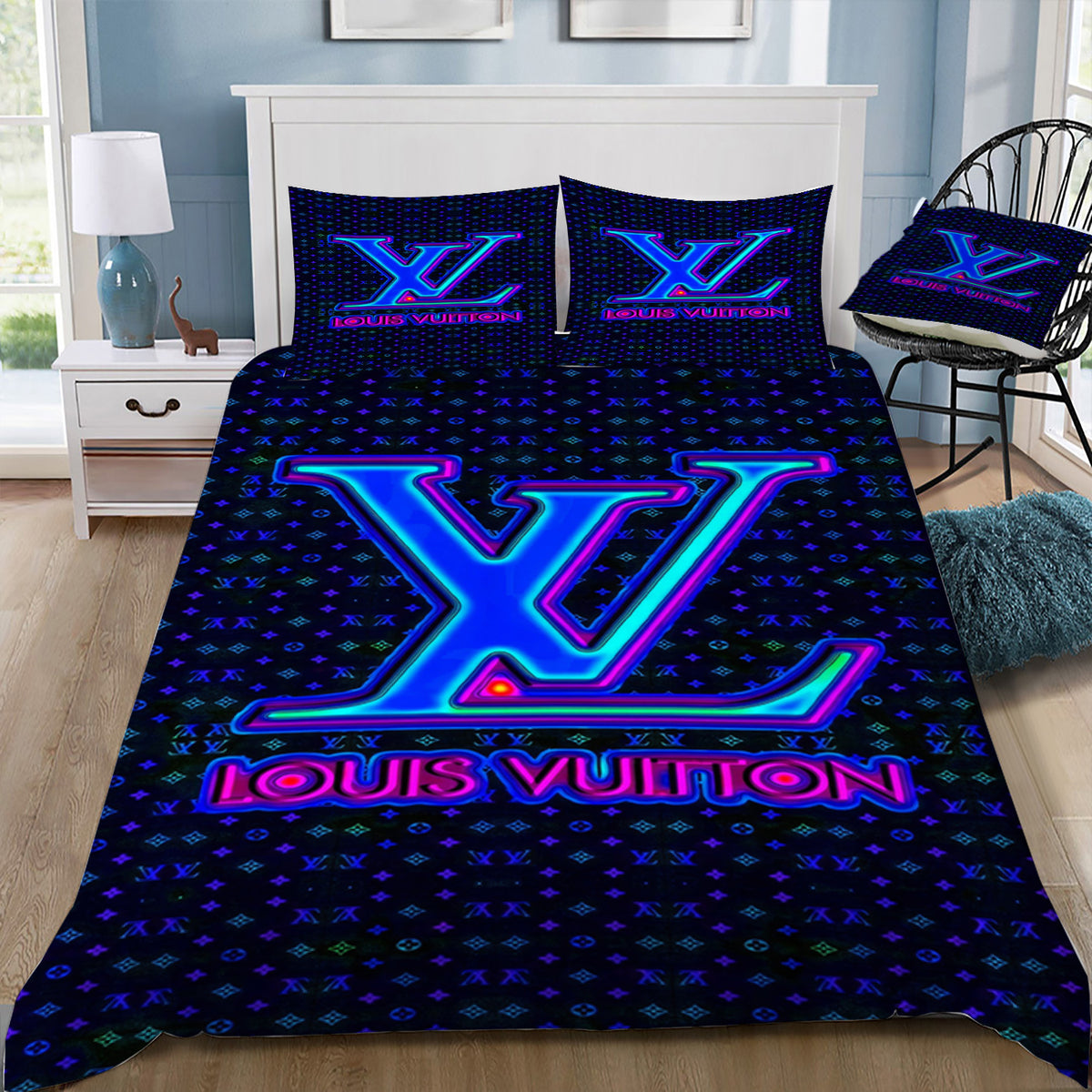 Louis Vuitton 4 Duvet / Doona Cover and 2 Pillow Slips