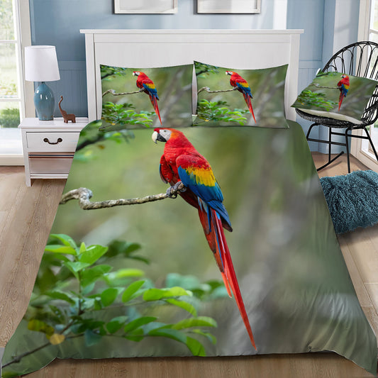 Macaw Parrot Duvet / Doona Cover and 2 Pillow Slips