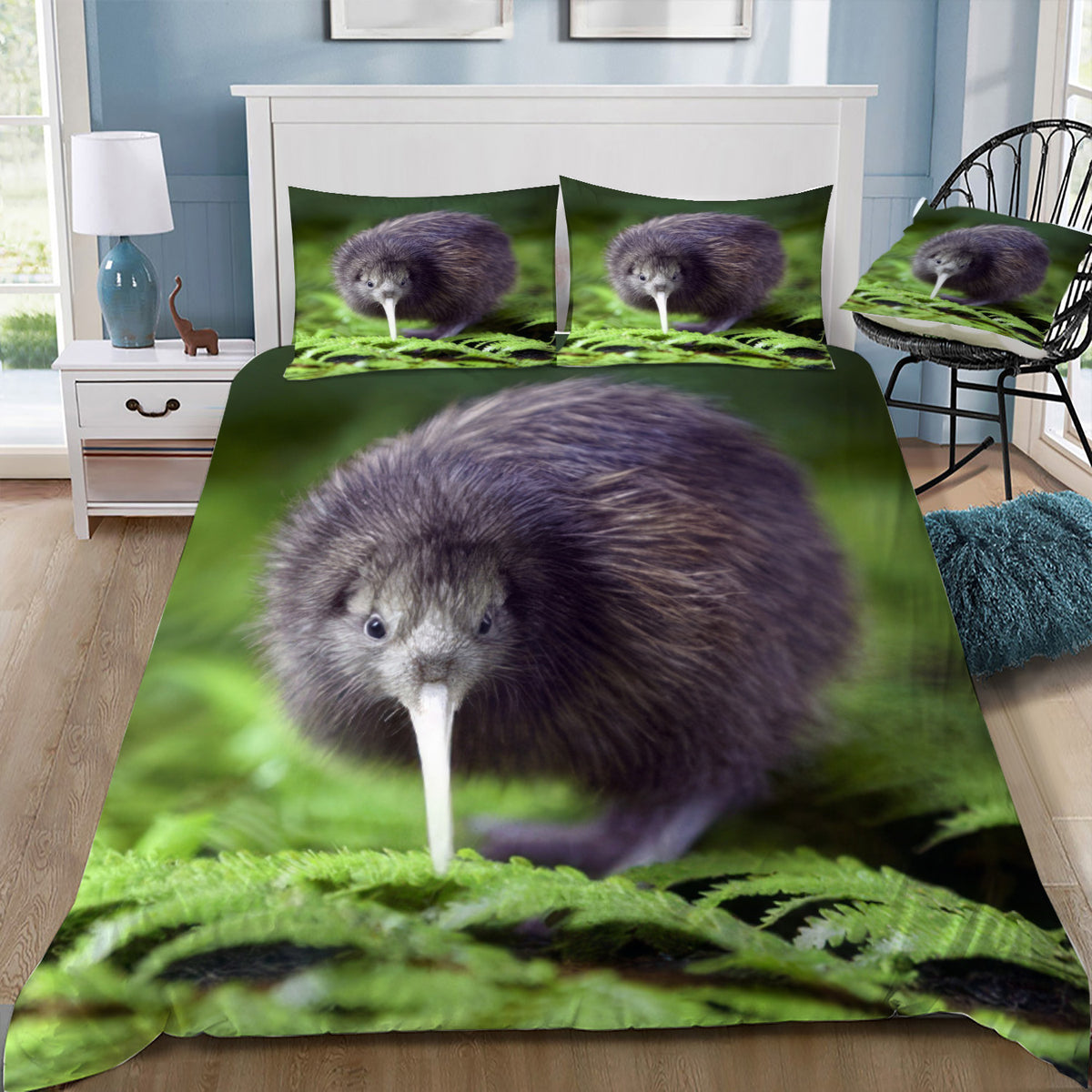 New Zealand Kiwi Duvet / Doona Cover and 2 Pillow Slips