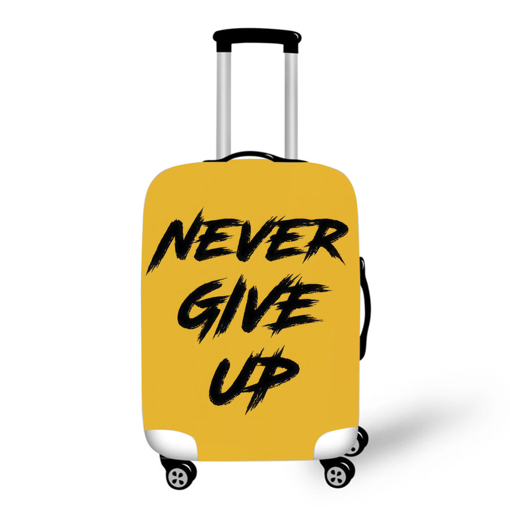 Never Give Up Baggage Cover