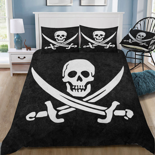 Pirate Skull and Crossbones Duvet / Doona Cover and 2 Pillow Slips
