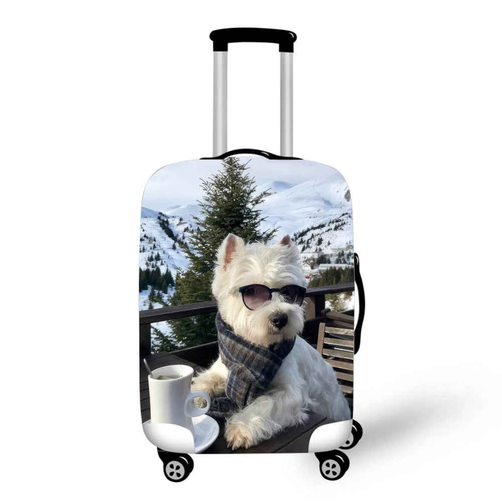 Puppy Chilling Baggage Cover