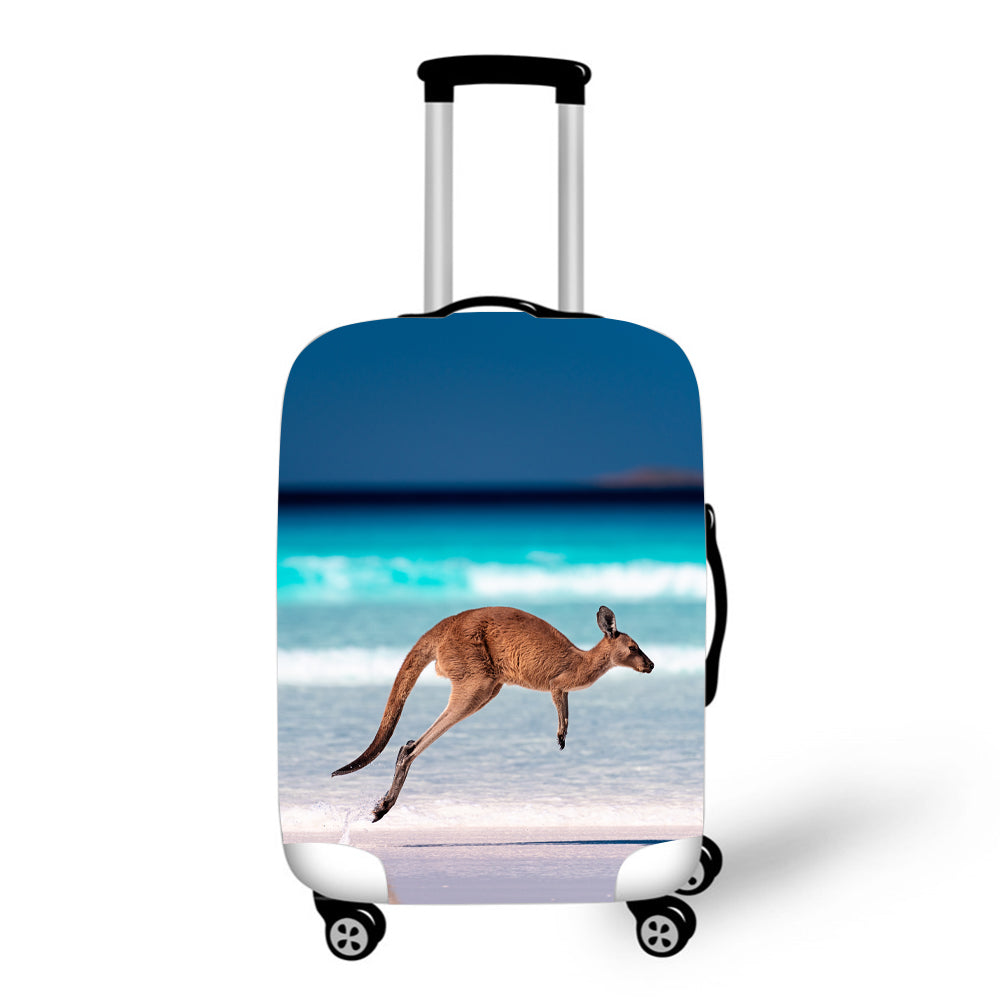 Kangaroo on a Beach Baggage Cover