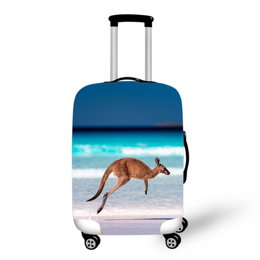 Kangaroo on a Beach Baggage Cover