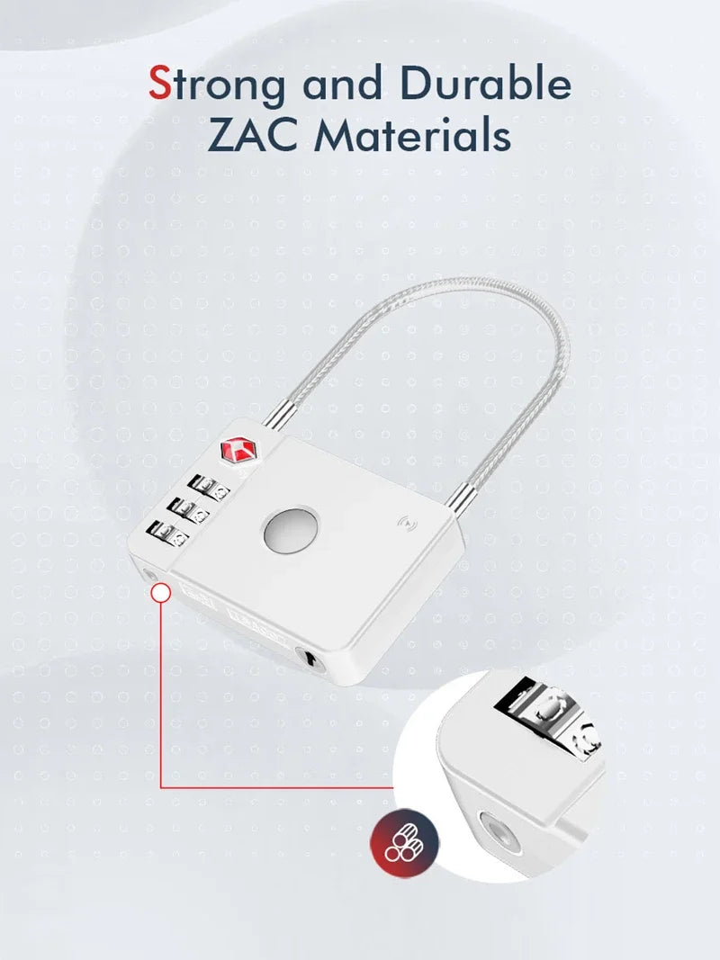Travel Smartlock Padlock with Tracking