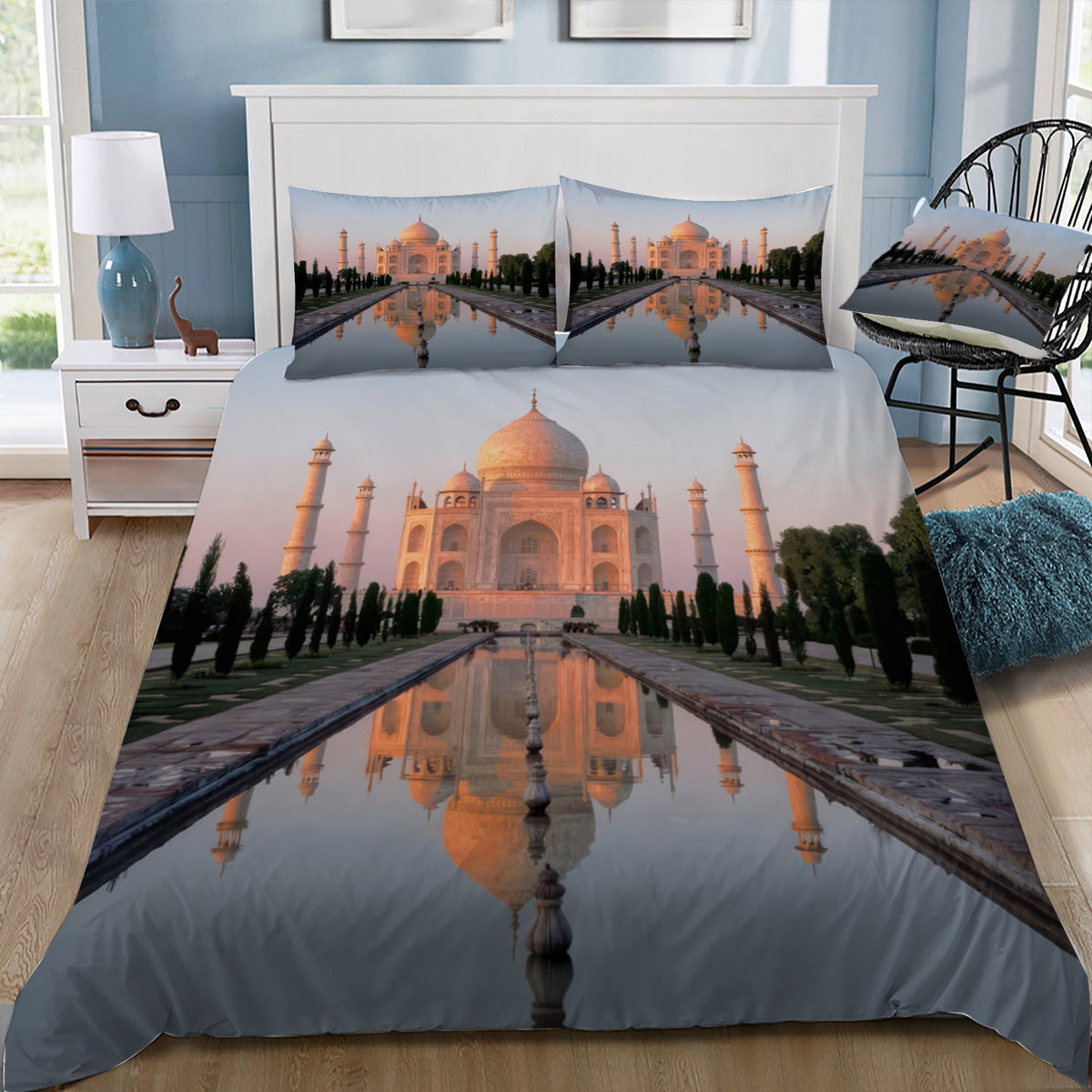 Taj Mahal India Duvet / Doona Cover and 2 Pillow Slips