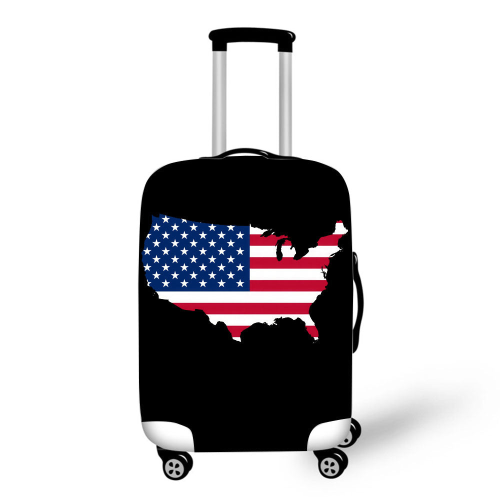 U S  Map & Flag Baggage Cover