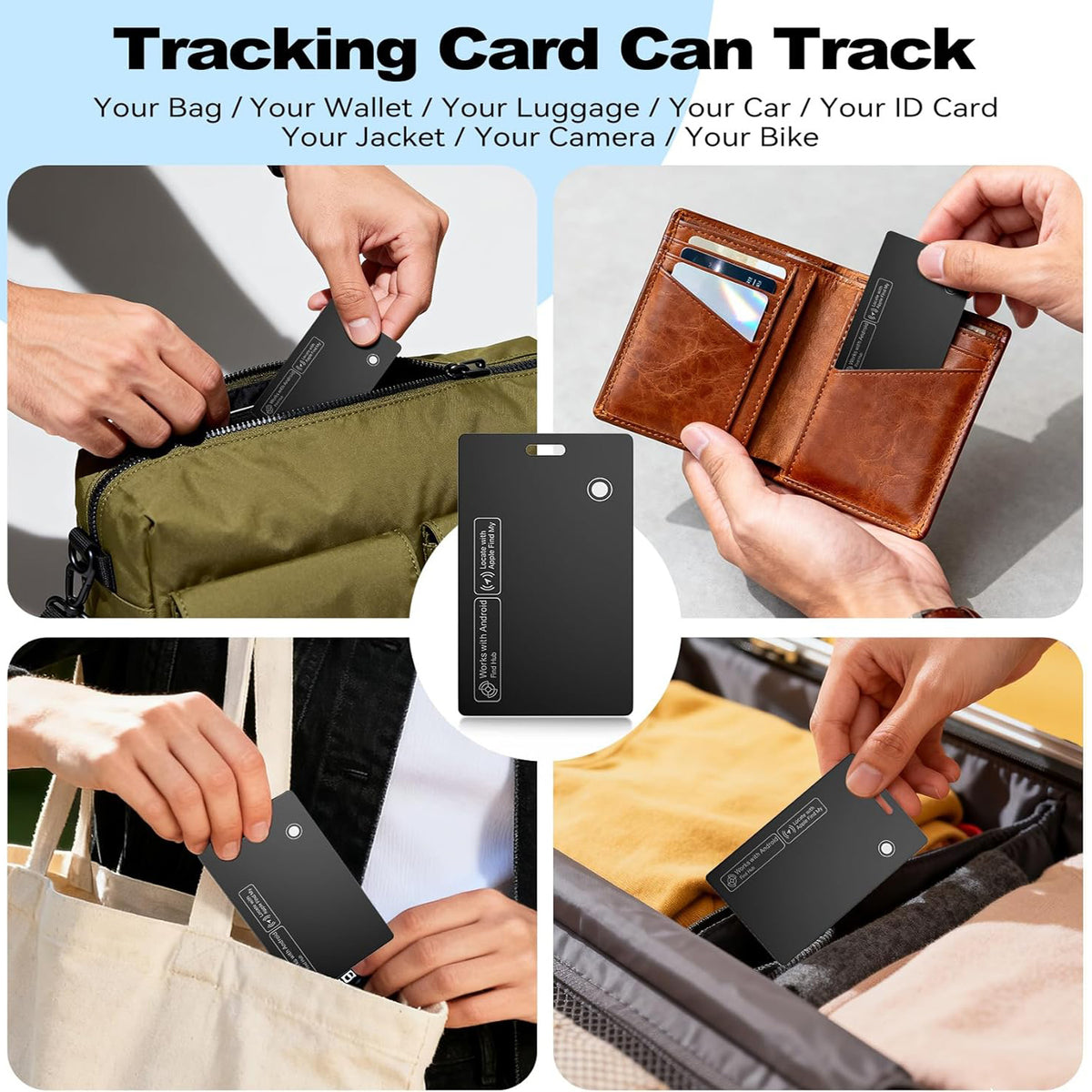 Smartcard GPS Credit Card Tracker suitable for both IOS and Android users