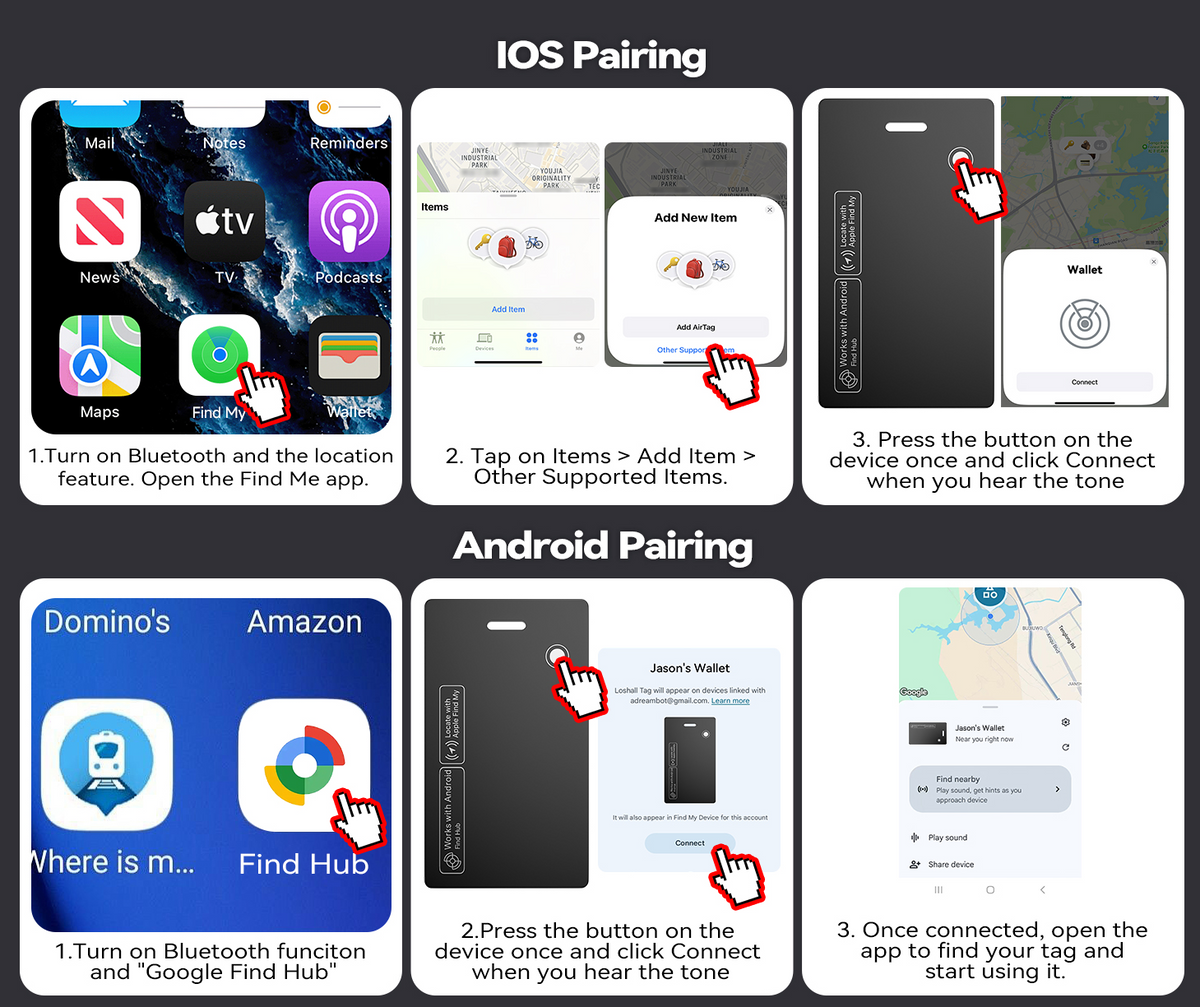 Smartcard GPS Credit Card Tracker suitable for both IOS and Android users