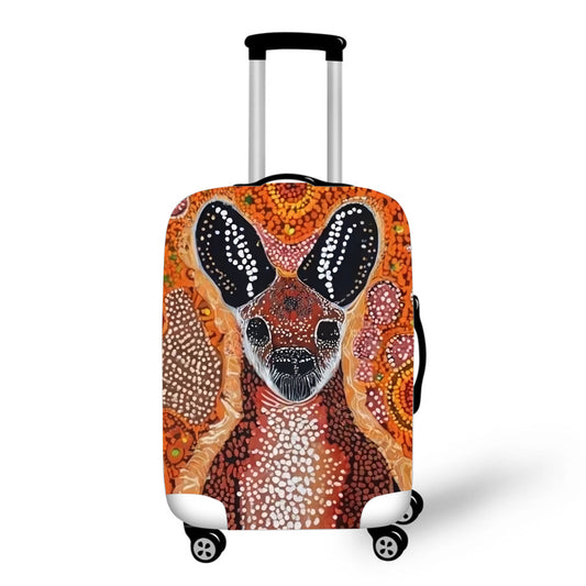 Aboriginal Kangaroo 2 Print Baggage Cover