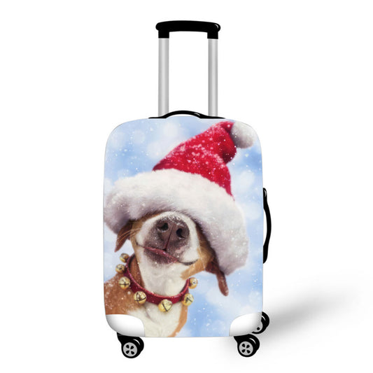 Christmas Puppy Baggage Cover